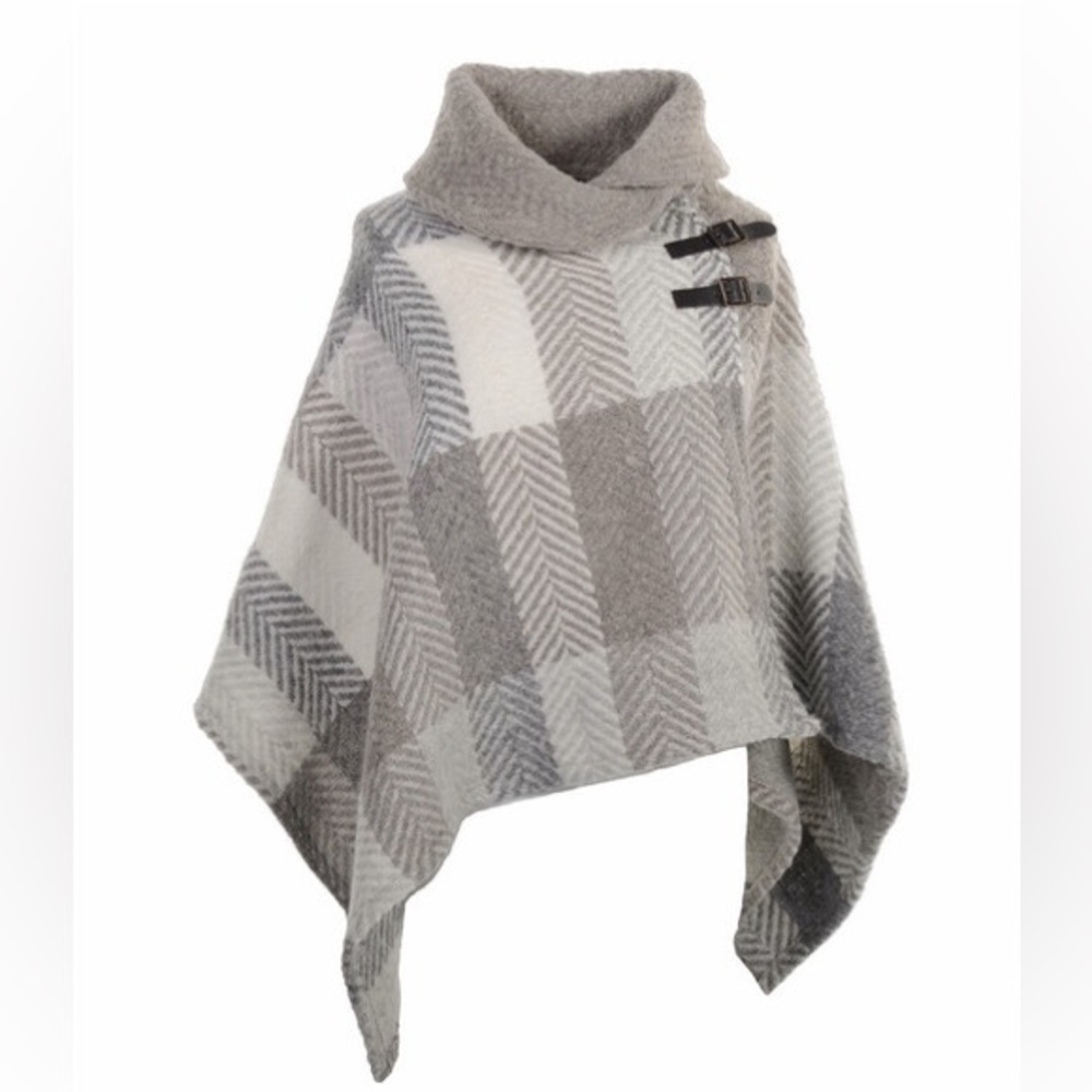 JOHN BRANIGAN Weavers Ireland Herringbone Cape Poncho One Size